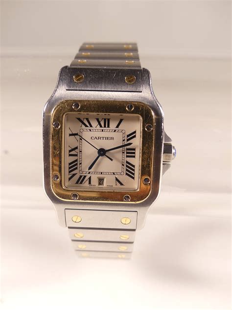 montre cartier vintage homme|cartier or et acier.